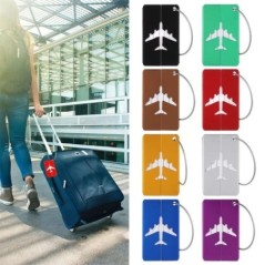 Etichete metalice reutilizabile pentru bagaje de călătorie Etichete din aluminiu pentru valiză cu frânghie Etichetă pentru geant