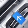 Etichete metalice reutilizabile pentru bagaje de călătorie Etichete din aluminiu pentru valiză cu frânghie Etichetă pentru geant