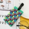Etichete de bagaje geometrice din silicon moale, 1 buc