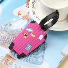 Etichete pentru bagaje din silicon la modă nouă Accesorii de călătorie pentru genți Etichetă portabilă pentru bagaje stil desena