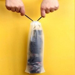 Geantă de plastic, mată, translucidă, geantă de depozitare pentru umbrelă, portabilă, reutilizabilă, capac de depozitare cu șnur