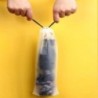 Geantă de plastic, mată, translucidă, geantă de depozitare pentru umbrelă, portabilă, reutilizabilă, capac de depozitare cu șnur