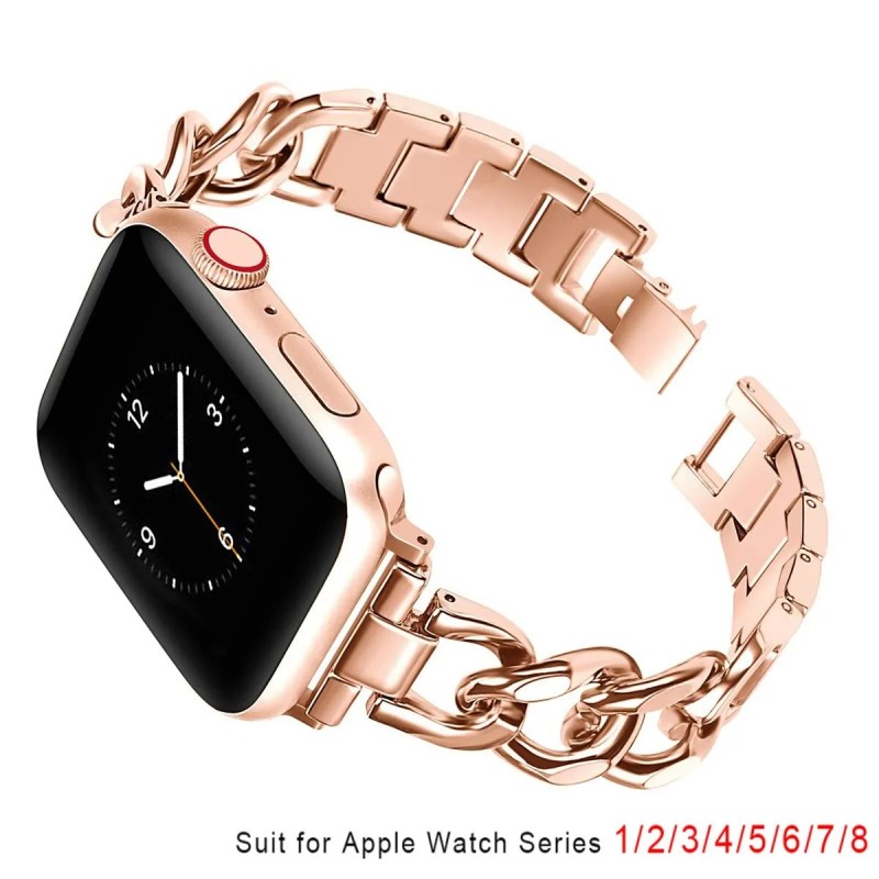 Curea subțire din oțel inoxidabil pentru Apple Watch 6 8 SE 7 Band 45mm 38/41mm pentru Apple Watch Series3 4 5 40mm Curea Bratar