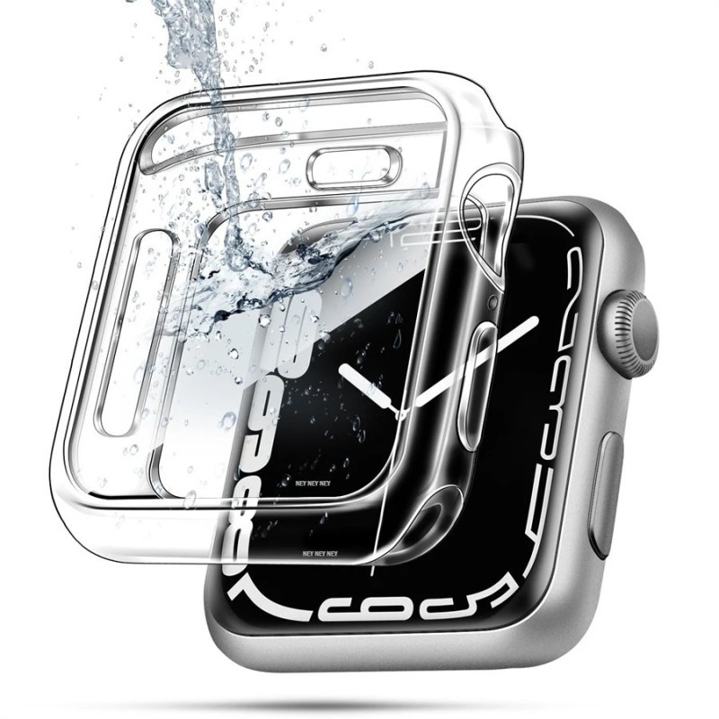 Husă TPU pentru carcasa Apple Watch seria 9 8 7 6 5 4 3 SE 41mm 45mm 38-42-44-40mm Protector de ecran pentru banda Apple Watch A