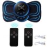 Afișaj LCD Masaj pentru gât Masaj electric Cervical Gât Spate Patch Stimulator muscular cu puls în 8 moduri Portabil cu telecoma