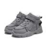 Cizme de drumeție de zăpadă pentru copii High Top Plus Pantofi de îngroșare din catifea pentru băieți, fete, în aer liber, mers,