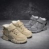 Cizme de drumeție de zăpadă pentru copii High Top Plus Pantofi de îngroșare din catifea pentru băieți, fete, în aer liber, mers,