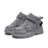 Cizme de drumeție de zăpadă pentru copii High Top Plus Pantofi de îngroșare din catifea pentru băieți, fete, în aer liber, mers,