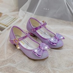 Fete Sandale Strasuri Fluture Dans Latin Pantofi Copii Copii Toc Inalt Pantofi Printesa Piele Sclipitoare Rochie de petrecere Nu