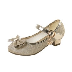 Fete Sandale Strasuri Fluture Dans Latin Pantofi Copii Copii Toc Inalt Pantofi Printesa Piele Sclipitoare Rochie de petrecere Nu