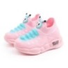 Pantofi de alergare pentru bebeluși, unisex, fete, băieți, sport, pantofi din plasă elastică, desene animate pentru sugari, copi
