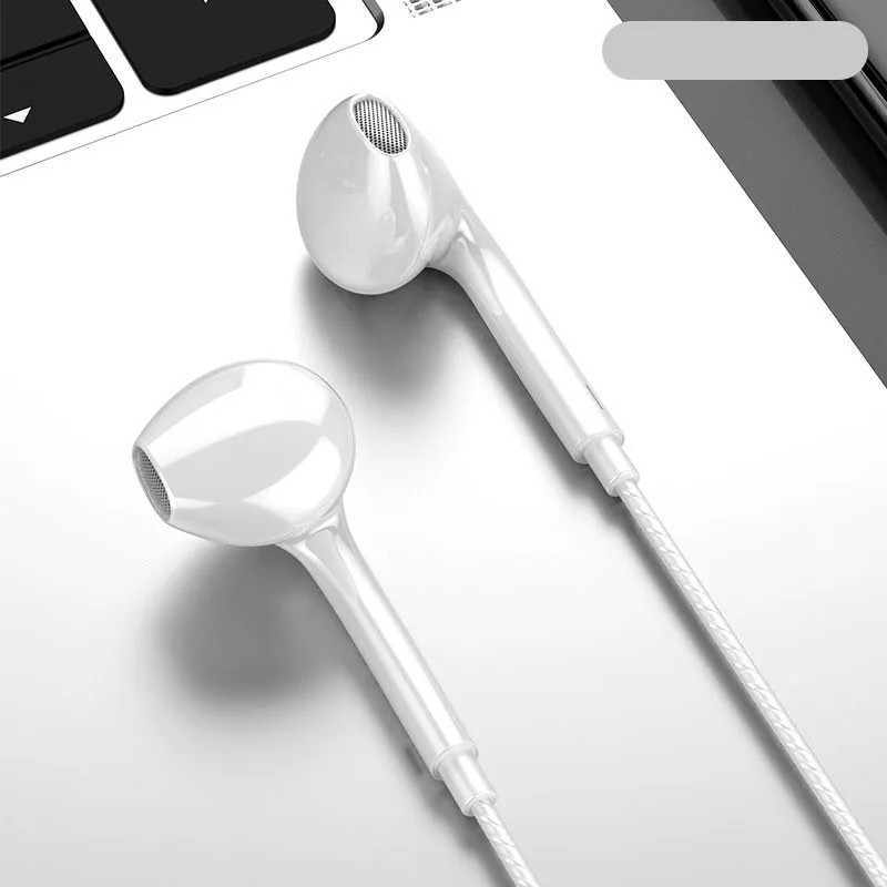 Căști cu fir OLAF de 3,5 mm Căști în ureche Căști cu fir cu microfon Căști stereo bass, control sportiv în linie pentru telefoan