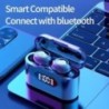 Căști Bluetooth fără fir X37 Căști pentru sport în aer liber 5.3 cu ecran de încărcare Căști cu control tactil pentru Muisc