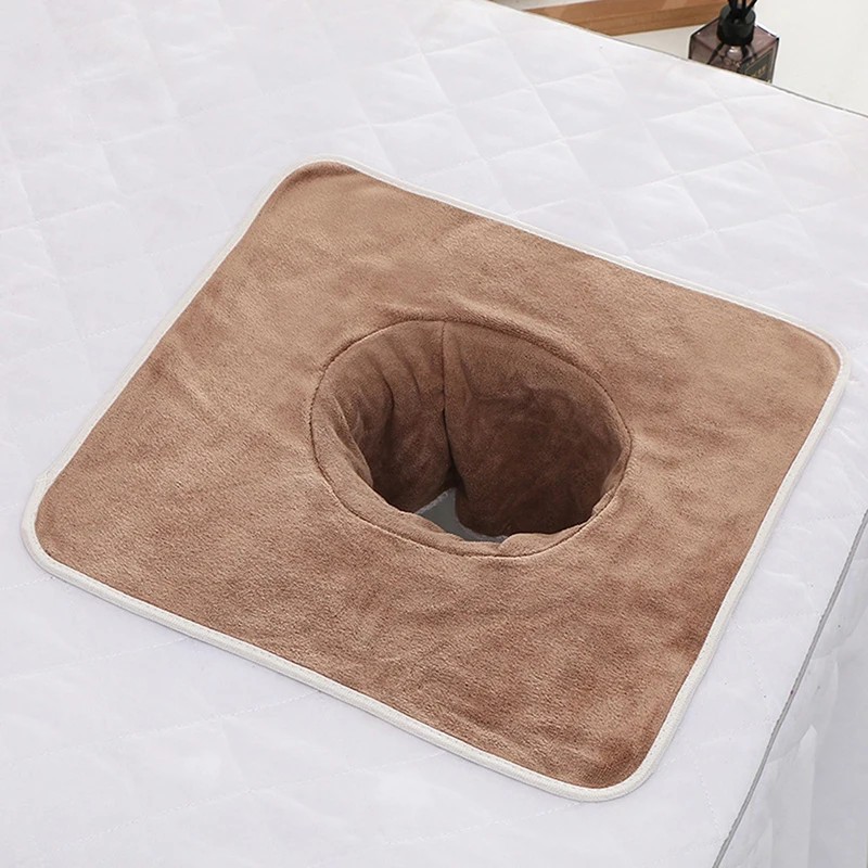 1 buc. 35*35 cm Masa de masaj SPA de frumusete ingroasa Prosop de fata cu gaura pentru spital, hotel, salon de frumusete