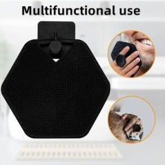 Scrubber corporal din silicon moale Perie de curățare pentru duș de mână Exfoliere delicată a corpului și masaj pentru toate tip