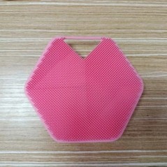 Scrubber corporal din silicon moale Perie de curățare pentru duș de mână Exfoliere delicată a corpului și masaj pentru toate tip