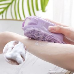Scrubber de corp din silicon pentru duș Scrub exfoliant Burete pentru baie cu bule Perie de masaj Dispozitiv de curățare pentru 