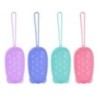Scrubber de corp din silicon pentru duș Scrub exfoliant Burete pentru baie cu bule Perie de masaj Dispozitiv de curățare pentru 