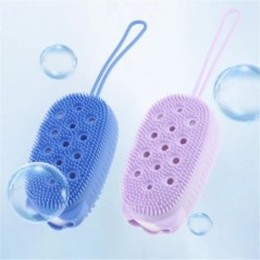 Scrubber de corp din silicon pentru duș Scrub exfoliant Burete pentru baie cu bule Perie de masaj Dispozitiv de curățare pentru 