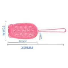 Scrubber de corp din silicon pentru duș Scrub exfoliant Burete pentru baie cu bule Perie de masaj Dispozitiv de curățare pentru 