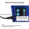 Căști compatibile cu Bluetooth de iarnă Căști de muzică reîncărcabile prin USB Căști de sport fără fir pentru tricotat cald.