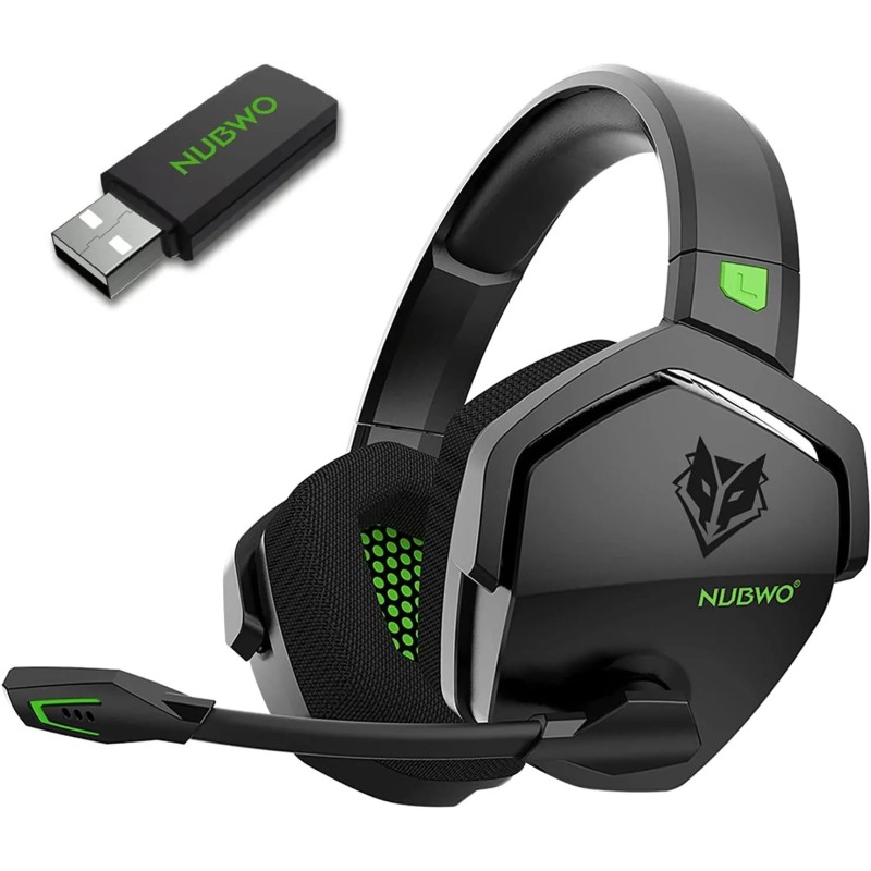 Căști de gaming NUBWO G06 pentru PS5, PS4, XBOX, PC, Mac, căști Bluetooth cu microfon, cu latență ultra-scăzută, cu anulare a zg