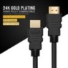 Cablu compatibil HDMI Cabluri video Placat cu aur 1.4 4K 1080P Cablu 3D pentru HDTV Splitter Switcher 0.3m 1m 1.5m Cablu HDMI la
