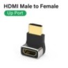 8K HDMI 2.1 Adaptor cablu 90 de grade unghi drept Conector masculin la femela Extender HDMI 4K 8K pentru TV Stick PS4 PS5 Xbox P