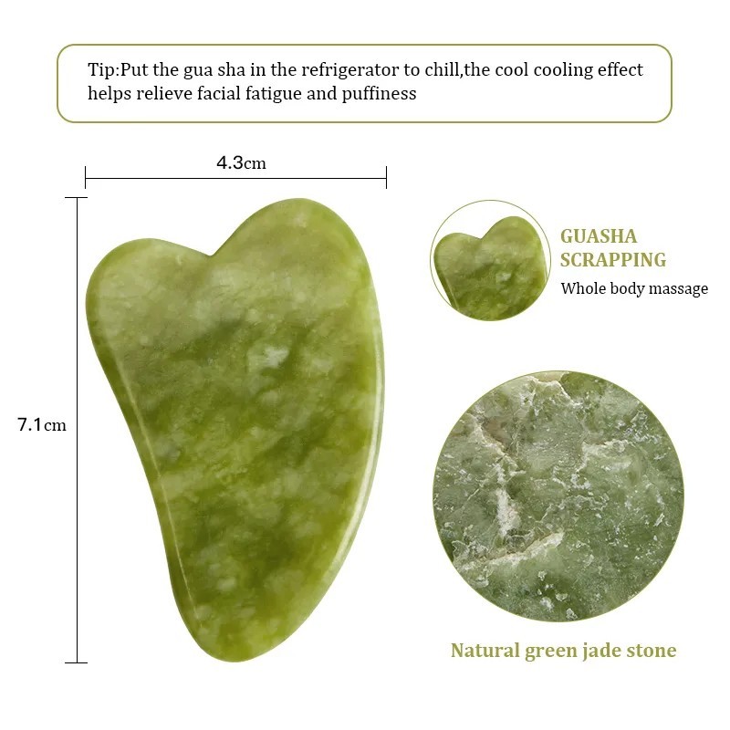 Jad trandafir natural Gua Sha Gua Sha Screper Masaj pentru Fața Corp Lifting Ridurile Îndepărtează Frumusețe SPA Instrumente de 