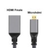 20CM 1080P 4K@60HZ V2.0 MicroHDMI MICRO HDMI Masculin drept la HDMI Fmale Extensie cablu pentru camere HDTV Monitor proiector Ta