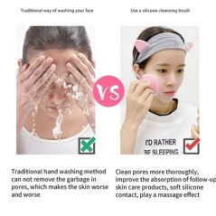 Perie de curățare a feței din silicon Tampă de spălat Exfoliant pentru îndepărtarea punctelor negre Perii de curățare profundă a
