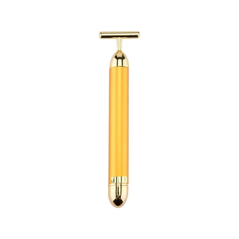 T-Shape 24k Energy Beauty Bar Vibrant Facial Roller Maser Dispozitiv de lifting facial Instrument de masaj antirid pentru strâng