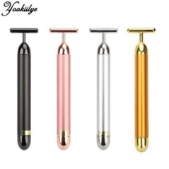 T-Shape 24k Energy Beauty Bar Vibrant Facial Roller Maser Dispozitiv de lifting facial Instrument de masaj antirid pentru strâng