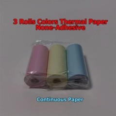 5 role 10 ani de utilizare Peripage, adeziv termic, hârtie foto pentru pisică drăguță Mini Paperang Memobird Poooli imprimante c