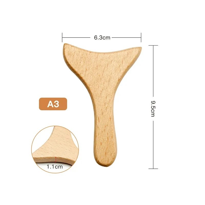 Masaj de față Maderoterapia Rolă de față Mini Terapia cu lemn Slăbire facială Racletă Gua Sha Lifting facial Eliminator de ridur