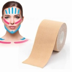 2,5 CM * 5 M Bandă de kineziologie pentru față Linia în V Gât Ochi Lifting Rid Remover Bandă autocolantă Instrument de îngrijire