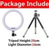 Lumină inel pentru fotografie cu LED, 3 moduri de lumină inel pentru selfie cu trepied și suport pentru telefon pentru lampă de 