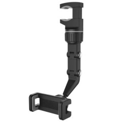 Suport universal pentru telefon pentru mașină, multifuncțional, rotativ la 360 de grade, oglindă retrovizoare automată pentru sc