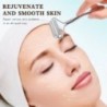 Spatulă cu rolă ascuțită din oțel inoxidabil, bilă de masaj, masaj cu role de piatră pentru a îmbunătăți frumusețea facială a gâ