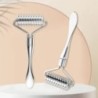 Spatulă cu rolă ascuțită din oțel inoxidabil, bilă de masaj, masaj cu role de piatră pentru a îmbunătăți frumusețea facială a gâ