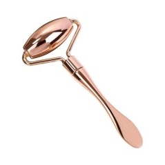 Spatulă cu rolă ascuțită din oțel inoxidabil, bilă de masaj, masaj cu role de piatră pentru a îmbunătăți frumusețea facială a gâ