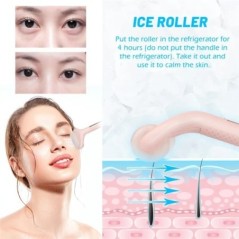 Masaj cu role de gheață pentru față Instrument de ridicare a pielii Lifting facial Masaj corp gât pielea strânge anti-rid amelio