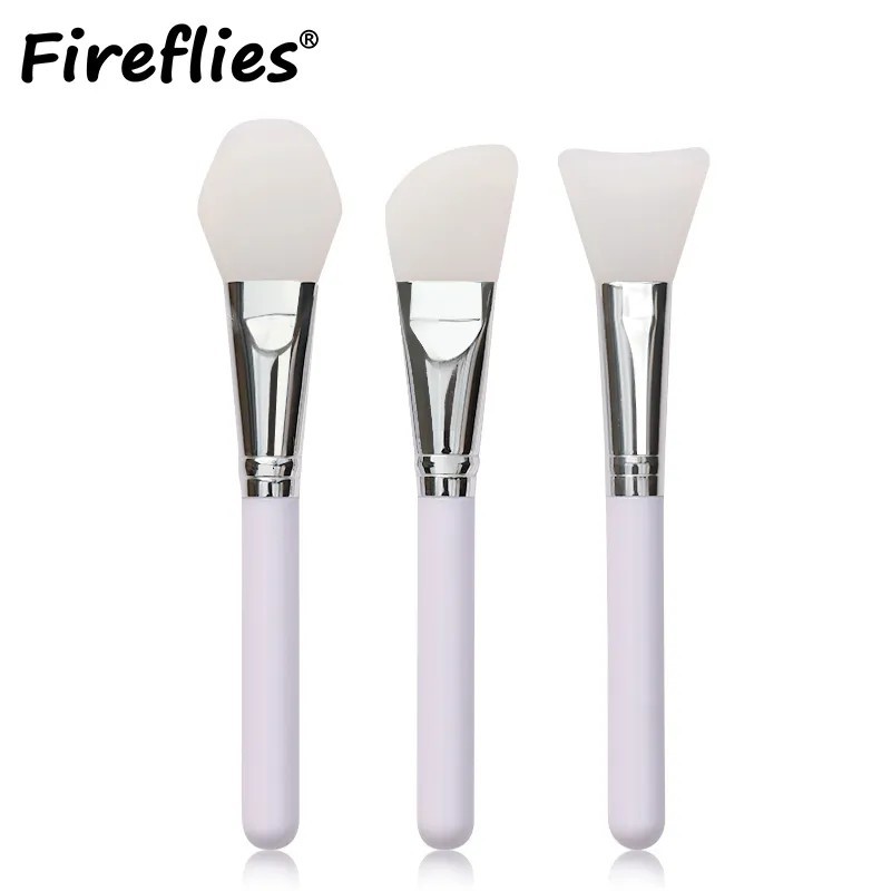 Fireflies 6 bucăți perie pentru mască facială din silicon profesională, amestecare, perie din silicon, perie de machiaj, instrum