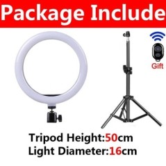 Iluminare LED Selfie Ring Lampă fotografică Selfie Ring Lampă USB la distanță Lumină de umplere pentru YouTube TikTok Video Live
