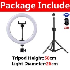 Iluminare LED Selfie Ring Lampă fotografică Selfie Ring Lampă USB la distanță Lumină de umplere pentru YouTube TikTok Video Live