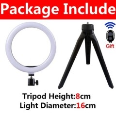 Iluminare LED Selfie Ring Lampă fotografică Selfie Ring Lampă USB la distanță Lumină de umplere pentru YouTube TikTok Video Live