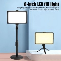 Studio foto LED 3000K-6000 KMcoplus Lampă de umplere video Panou de lumină Iluminare fotografie pentru streaming live Filtru RGB