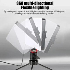Studio foto LED 3000K-6000 KMcoplus Lampă de umplere video Panou de lumină Iluminare fotografie pentru streaming live Filtru RGB