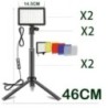 LED Fotografie Video Lumină Panou Iluminare Kit Lampă Studio Foto Pentru Filmare Live Streaming Youbube Cu Trepied Filtre RGB