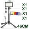 LED Fotografie Video Lumină Panou Iluminare Kit Lampă Studio Foto Pentru Filmare Live Streaming Youbube Cu Trepied Filtre RGB